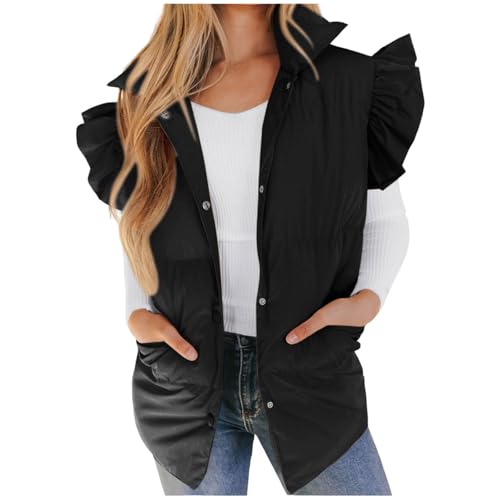 Chaleco de invierno para mujer informal y largo ideal para paseos urbanos