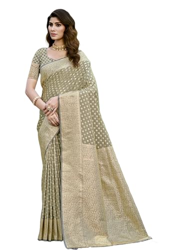 Sari de travail traditionnel en soie pour femme 11682, vêtement de bureau classique