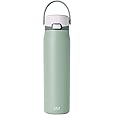 Simple Modern Mesa Loop Water Bottle with Straw | 30oz Cup Holder Friendly Insulated Stainless Steel Bottles for Travel, Sports and School | Seaside Stripes