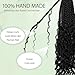 12 Inch Goddess Box Braids Crochet Hair 8 Packs Pre-Looped Bohemian Braiding Hair with Curly Ends Synthetic Crochet Hair for Women (1B, 12 Inch (Pack of 8))