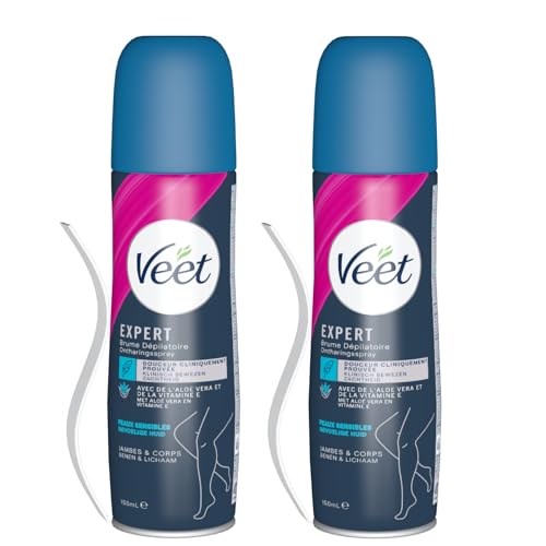 VEET - Lot de 2 Brume Dépilatoire Spray - Peaux...