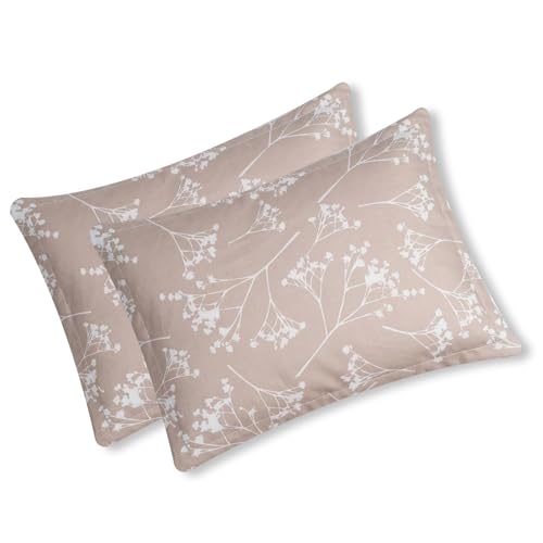 Image of Skyla Bedsheet for Double Bed| King Size 400 TC Cotton| 108 * 108 Inch Bedsheet|King Size Bedsheet with 2 Pillow Covers(Fall of Desert)