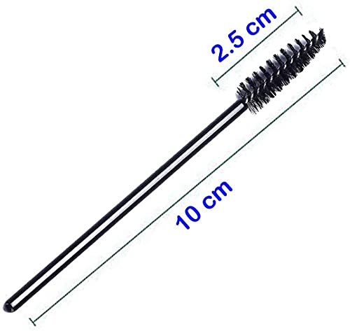 Image of MAYCREATE 50 Pcs Eyelash Brush Spoolies Mascara Wands Eyebrow Applicator