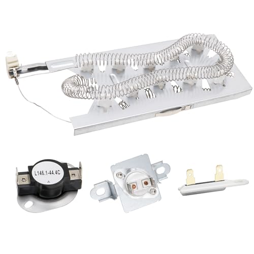 Dryer Heating Element Kit Compatible with Maytag MED6230HW1 MED6230HW2 MED6230HW3 MED6230HW0 MED6630HW1 MED6630HC0 MED6630HW0 MED6630HC1 MED6630HC2 MED6230HC0 MED6230RHW0 MED6230RHW1