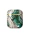 Produktbild iDeal of Sweden AirPods Hüllen, AirPods Schutzhülle kompatibel mitt AirPods 1 & 2, Qi-Ladegeräten kompatibel, LED an der Frontseite Sichtbar (Golden Jade Marble)