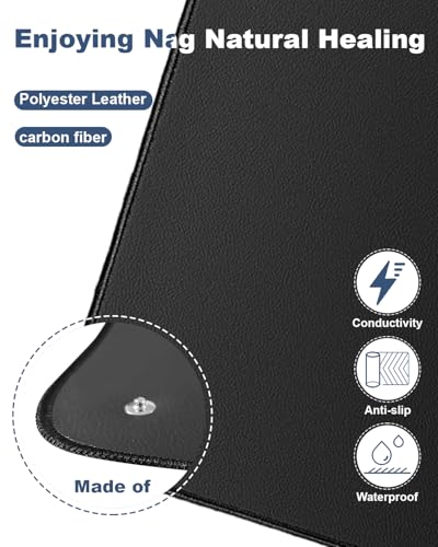 Image of Grounding Mat for Bed (1, Black, 23.6x35.4inch)