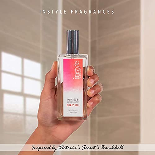 Instyle Fragrances | Inspired By Victoria's Secret's Bombshell | Women’s Eau De Toilette | Vegan And Paraben Free | 3.4 Fluid Ounces #TOP2