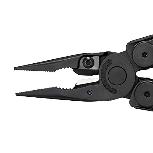 LEATHERMAN, Limited Edition Wave Plus Multitool with Premium Replaceable Wire Cutters, Spring-Action Scissors and Nylon Sheath, Built in the USA, Stars and Stripes Black Oxide