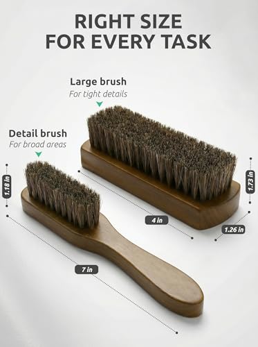 TAKAVU Leather Cleaning Brush Set