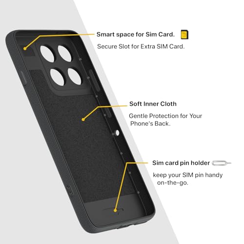 Image of Pikkme Back Cover for Motorola Moto Edge 70 5G Camera Protection 3D Hexa Cube Design Silicone Protective Bumper Case (Grey)