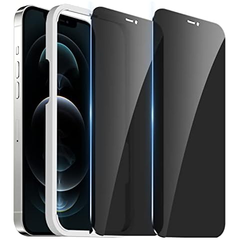 WHPXJY for [2 Pack] Privacy Screen Protector for iPhone 12/12 Pro Shatterproof Full Coverage No Bubbles Tempered Glass Film Privacy Screen for iPhone 12/12 Pro 6.1 inch Cover