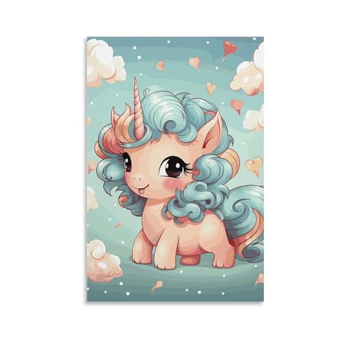 Toile cheval arc-en-ciel pour transformer un mur vide et triste