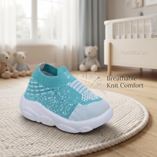 Image of Infant Shoes for Baby Boys & Girls | Musical Sound Walking Shoes | First Walker Shoes for Toddlers | Lightweight Breathable Knit Sneakers | Soft Sole Comfortable Slip On Shoes for Newborns, Babies & Kids