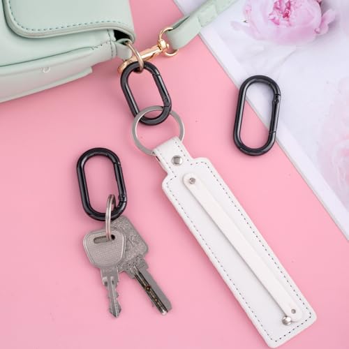 Image of Oval Spring Ring Clips, Metal Keyring Purse Clip