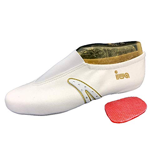 IWA 511 - Chaussures de sport synthétique avec strass fabriqué en Allemagne Blanc/Rouge 41 Cover