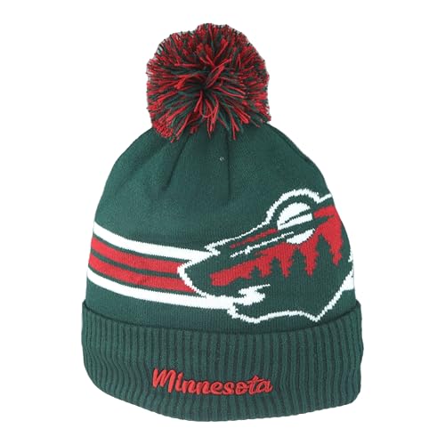 Image of ZHATS NHL Unisex-Adult NHL Officially Licensed Beanie Pom Rush