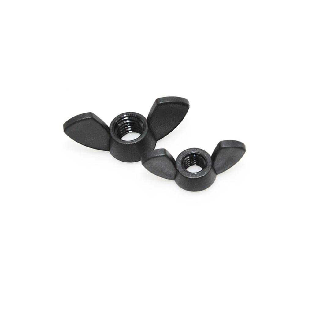 Flügelmuttern, Mutternbefestigungen, 5/10/20/30 Stück Flügelmuttern passend for Schrauben, schwarz, M3, M4, M5, M6, M8, M10, M12 Flügelmuttern (Color : 30PCS, Size : M8)