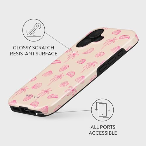 Coque iPhone 16 antichoc BURGA double couche silicone tropicale - 3