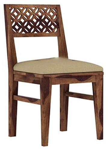 Image of Sheesham Wood 6 Seater Dining Table Set with Bench & 4 Chairs, Solid Wooden Dining Set for Home, Kitchen, Living Room, Brown