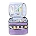 Produktbild Luxja Nagellack Aufbewahrung Tasche, Nagellack Box, Aufbewahrung für Nagellack-Hält 20 Flaschen (15ml - 0,5 FL.oz), Doppelschicht Aufbewahrungstasche für Nagellacke und Maniküre, Lila