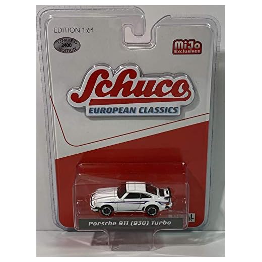 Schuco Porsche 911 930 Turbo blanco europeo MIJO 2400 fabricado escala 1/64