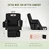 Overmont Stadium Seat with Back Support – 6-Position Recliner, Extra Wide Cushion, Dual Hooks, Backpack Straps, and Multiple Pockets – Bleacher Chair for Sports Events, Beaches, Camping, Concerts
