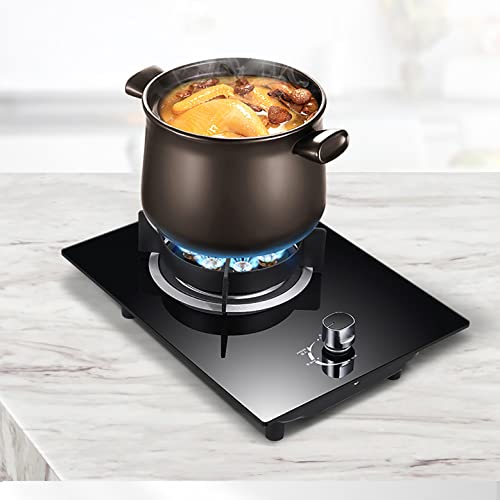 Fogão A Gás Fogão A Gás Interno Embutido De 33 Cm, Vidro Temperado À Prova De Explosão De Cristal Pr