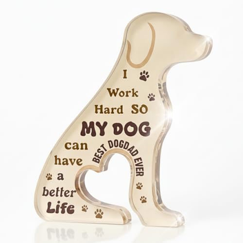 Dog Dad Acrylic Desk Sign