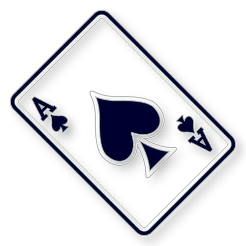 1.25" Ace of Spades Soft Enamel Pin – Las Vegas Playing Cards Poker Lapel Pins Brooches for Backpacks, Jackets, Hats, Clothes, Bags, Teens, Girls, Boys, Men– Pinback Buttons & Charms