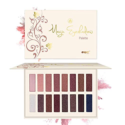 Shimmer Makeup Pallet Eyeshadow Palette 16 Colors Magic Pearlescent Mermaid Eye Shadows Highly Pigmented - Professional Nudes Warm Bronze Neutral Smoky Cosmetic (16 Colors 01)