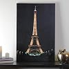 Northlight 23.5 LED Lighted Famous Eiffel Tower Paris France at Night Canvas Wall Art