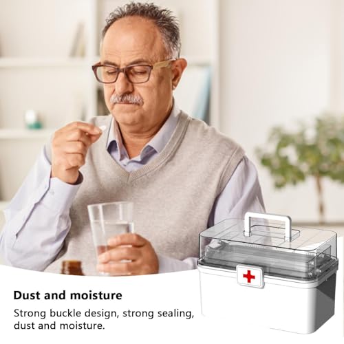Boîte de rangement pour médicaments multicouche avec poignée - 6