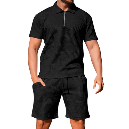 Survêtement de loisirs élégant pour homme : ensemble polo short