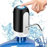 ZAMPE Dispensador de Agua para garrafas electrico - Grifo para garrafas de Agua - Dispensador Agua garrafa con 2 adaptadores- Grifo garrafa Agua 5 y 8 litros - Grifo Botella Agua 5 y 8 litros Negro