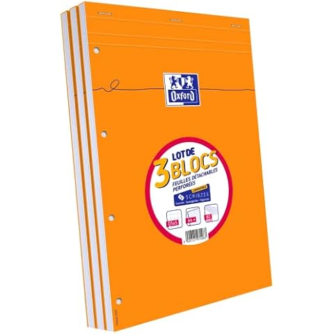 Bloc-Notes Oxford A4+ 3 pièces Cover