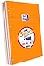 Oxford Lot de 3 Bloc-Notes Agrafés Format A4+ (21 x 31,5cm) 160 Pages Petits Carreaux 5x5mm Perforées Couverture Orange
