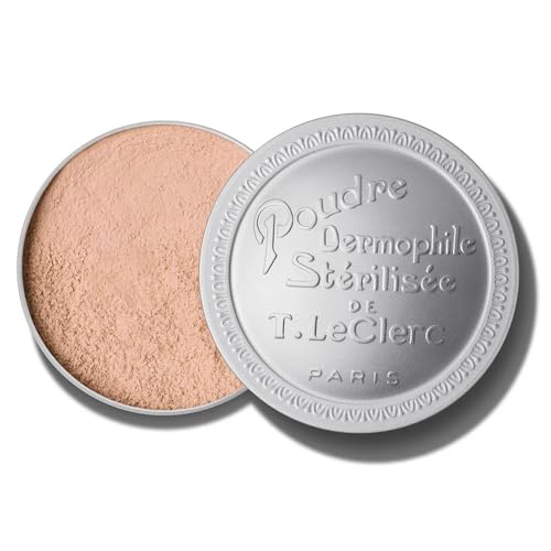 Image of T.LeClerc DERMOPHILE Loose Rice Powder - Jumbo Size - Long-Lasting Mattifying Setting Powder - Natural Finish for All Skin Types (CHAIR ROSEE, 25G)