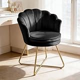 【Double Coussin & Housse Amovible】Cette chaise coiffeuse est dotée d'un rembourrage haute densité (jusqu'à 10 cm) et d'un double coussin pour un confort exceptionnel. La housse en velours est équipée d'une fermeture éclair, permettant un retrait et un lavage faciles. Profitez d'une assise moelleuse et d'un fauteuil de lecture ou de repos incomparable