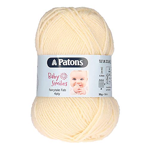 Patons Fairytale Fab 4ply, Lemon (1020), 50g