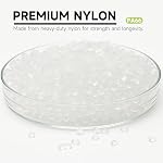 Cable Ties, 1000 PCS Electrical Cable Ties, 6 Inch Self-Locking Nylon Cable Zip Ties, Heavy Duty Cable Management Ties for Home Office (1000, White)