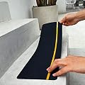 S&X Non-Slip Tape,Indoor & Outdoor,Reflective Yellow Stair Safety Treads,6” X 24”,5 Pcs/Pack