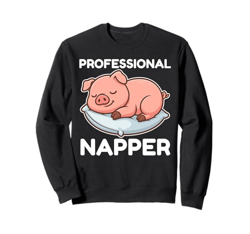 Professionale Napper Pig Sleeping Graphic Ragazze Ragazzi Bambini Felpa