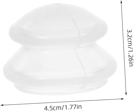4pcs Transparent Silicone Facial Massage Cups for Gentle Suction Therapy Reusable Vacuum Cupping for Sensitive Skin Portable Beauty Tool for Home Skincare and