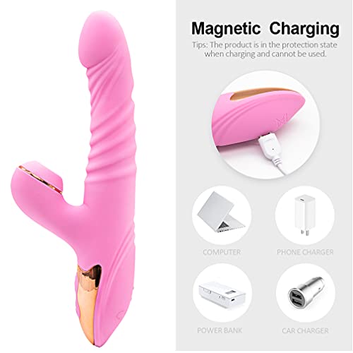 Vibradores Rotativo Vai e Vem com Modos de Velocidade Recarregável B11