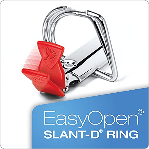 Cardinal TOPS 14052CB Cardinal SuperLife Easy Open Locking Slant-D Ring Binder, 5" Cap, 11 x 8 1/2, Black