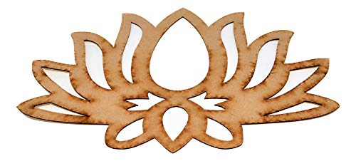 Image of Desi Favors Lotus MDF Cutout for Indian Backdrop | Varalakshmi Pooja Decor, Wedding, Housewarming Decor, Diwali Pooja Decoration, | 11x16 Inch (Pack of 1)