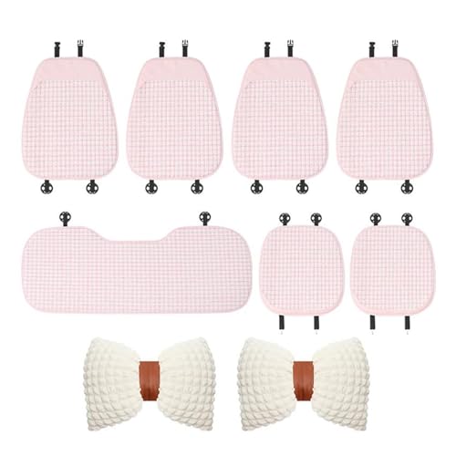 Housse de coussin de siège de voiture en lin naturel - Confort premium quatre saisons