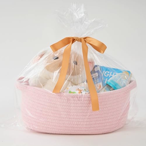 Image of Gift Baskets Empty, 2-Pack Small Baby Shower Baskets for Gifts
