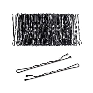 80 pcs Black Hair Bobby Pins for Thick Hair, 5cm Long Hair Pins for Women, Pins for Thick & Strong Hair, Kirby Grips, Curby Grips