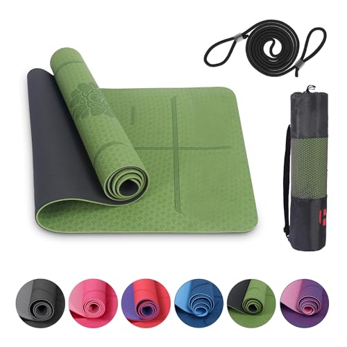 Habib Gruppe Premium Yogamatte Rutschfest 183x61 cm -...